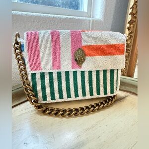 Vintage Kurt Geiger London Beaded Kensington Shoulder Bag